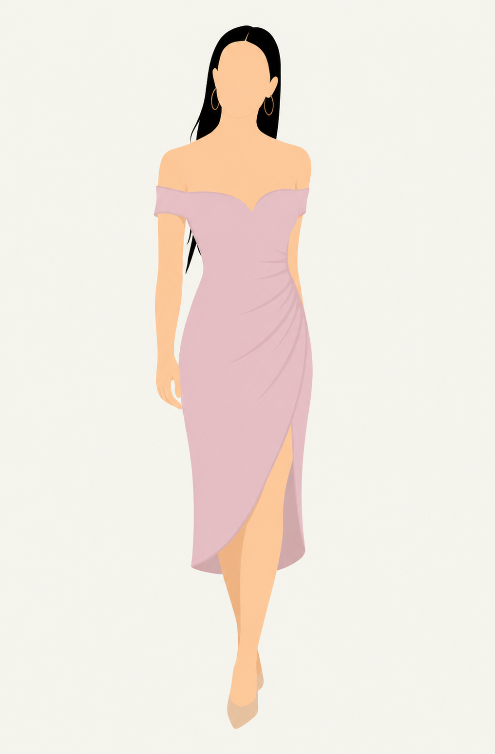 Dama vestido largo